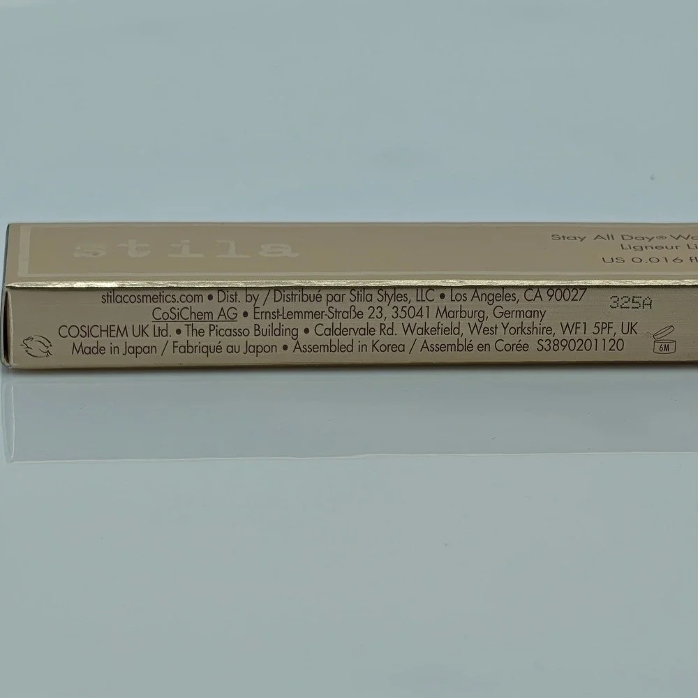Stila Stay All Day Waterproof Liquid Eye Liner Dark Brown 0.016 fl oz New in Box